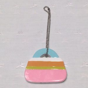 Hallmark Ceramic Purse Keychain with Sayings on Back